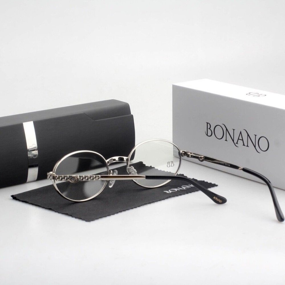 Bonano Portofino Jubilee White Gold Frames Sunglasses Glasses Vintage - Picture 5 of 8